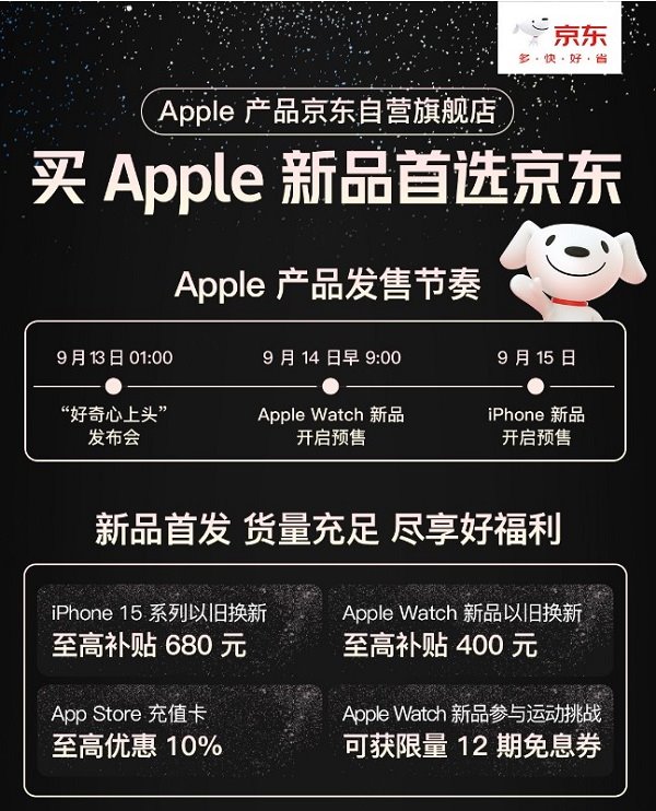 iPhone 15 系列全球正式發布 開通京東 A + 會員提前鎖定新品優先必購權(圖1)