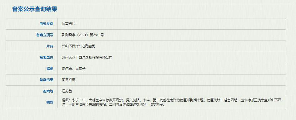 烏爾善新作《鄭和下西洋》將成立訓(xùn)練營 訓(xùn)練航海技能(圖2)