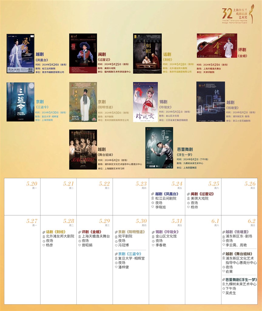 上海白玉蘭戲劇獎(jiǎng)獲獎(jiǎng)演員劇目將開(kāi)啟展演,把藝術(shù)盛宴送到百姓家門(mén)口 上海白玉蘭戲劇獎(jiǎng)獲獎(jiǎng)演員劇目將開(kāi)啟展演,把藝術(shù)盛宴送到百姓家門(mén)口(圖1)