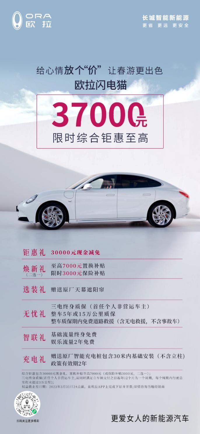 歐拉閃電貓放“價”沒夠 等等黨可以出手了！